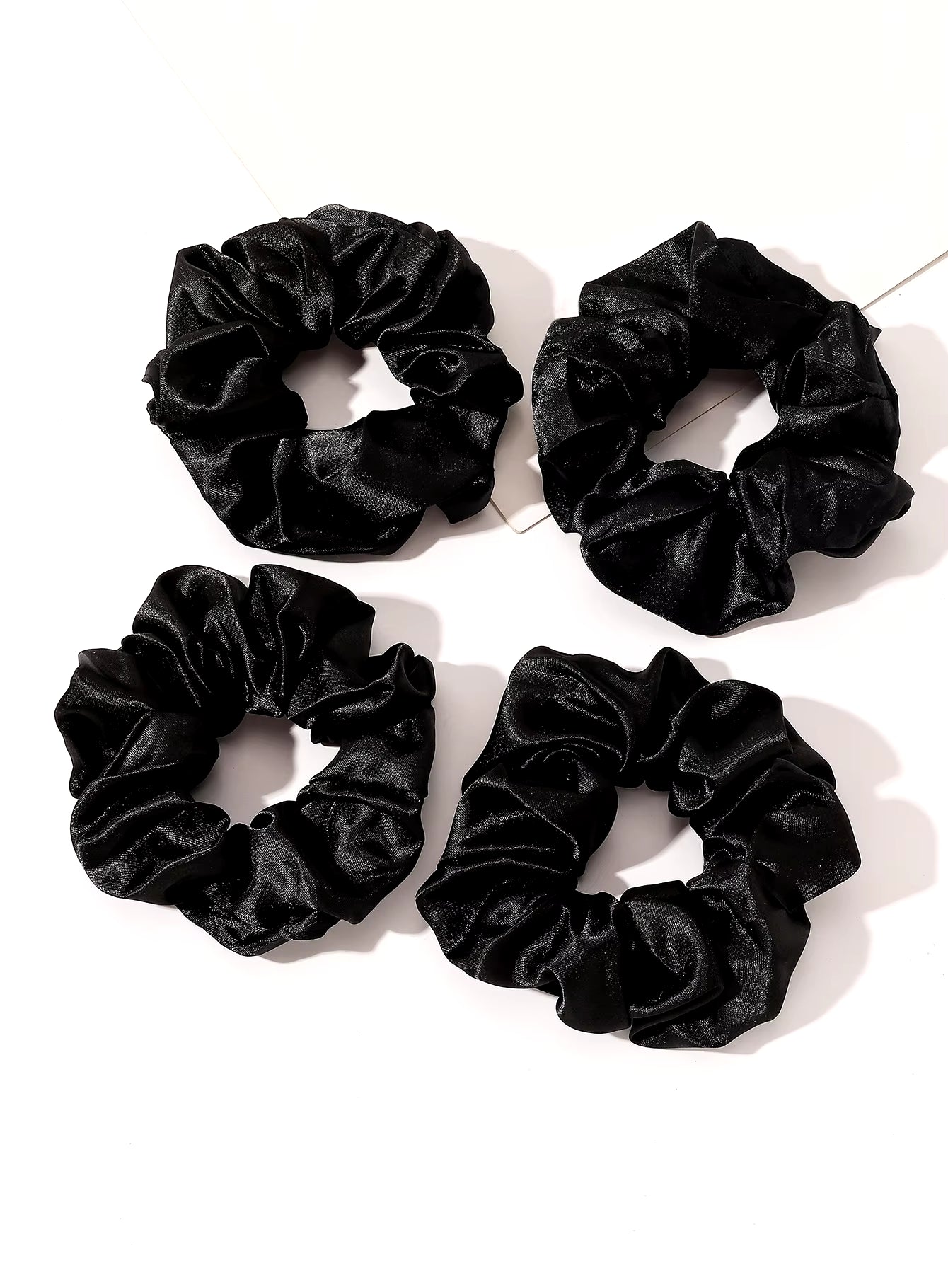 Satin Scrunchies Soft than Silk Scrunchies Elastics Bands Ponytail Holder